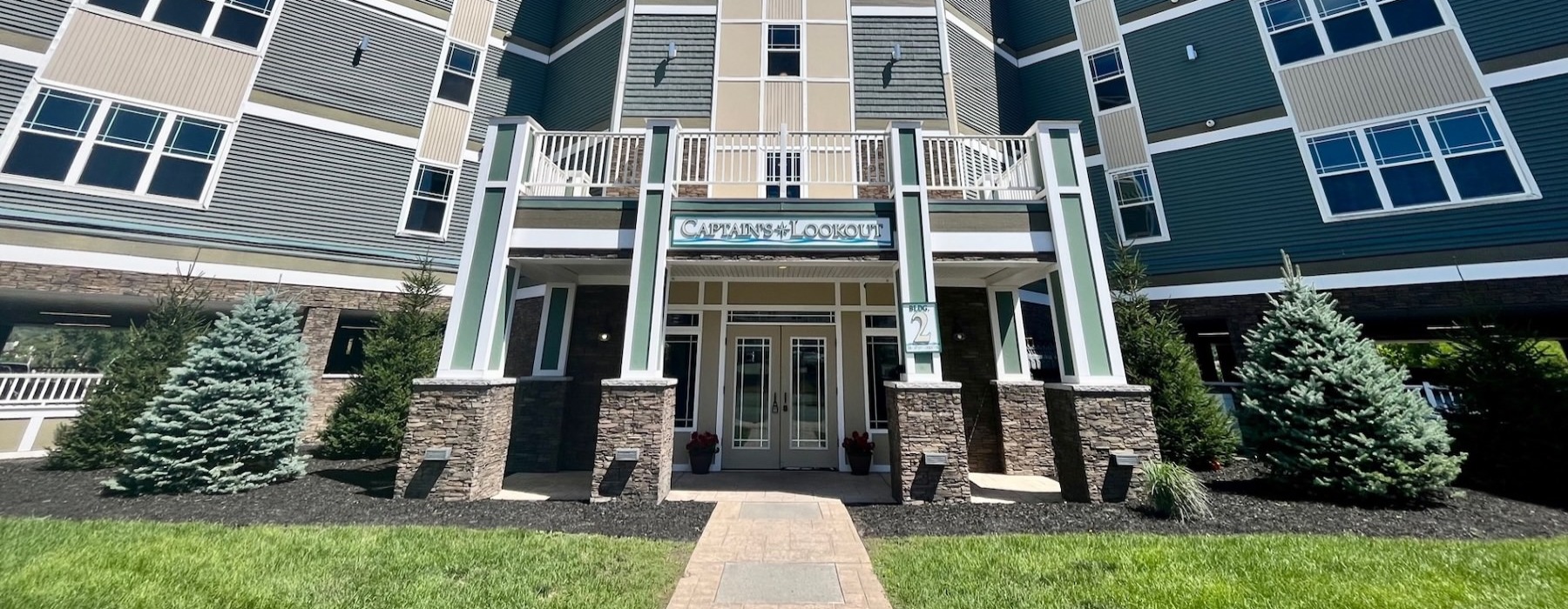 a building with a sign on the front